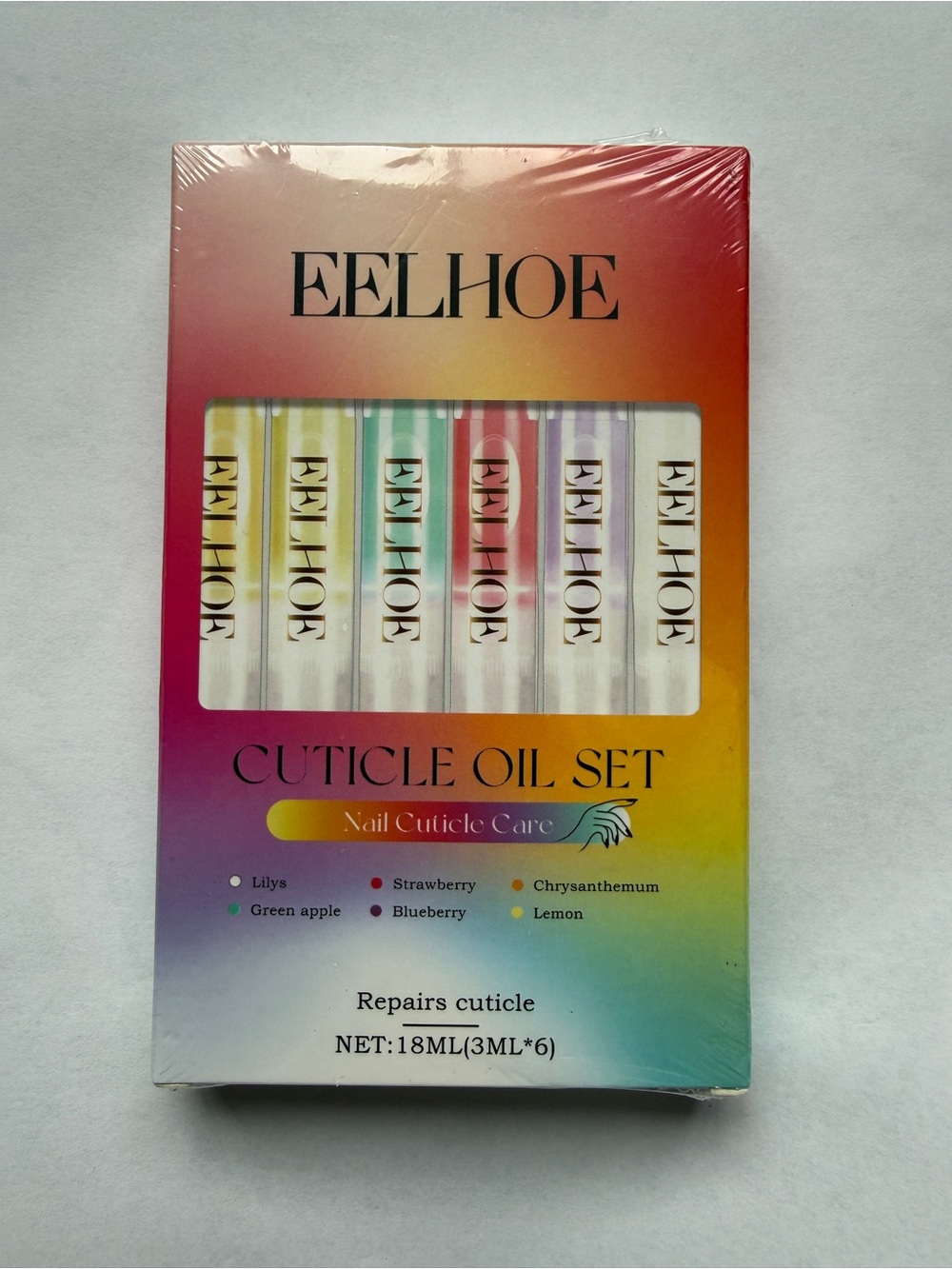 EELHOE Multicolor Cuticle Oil Set — 6-Pack Nail Care (3ml each)